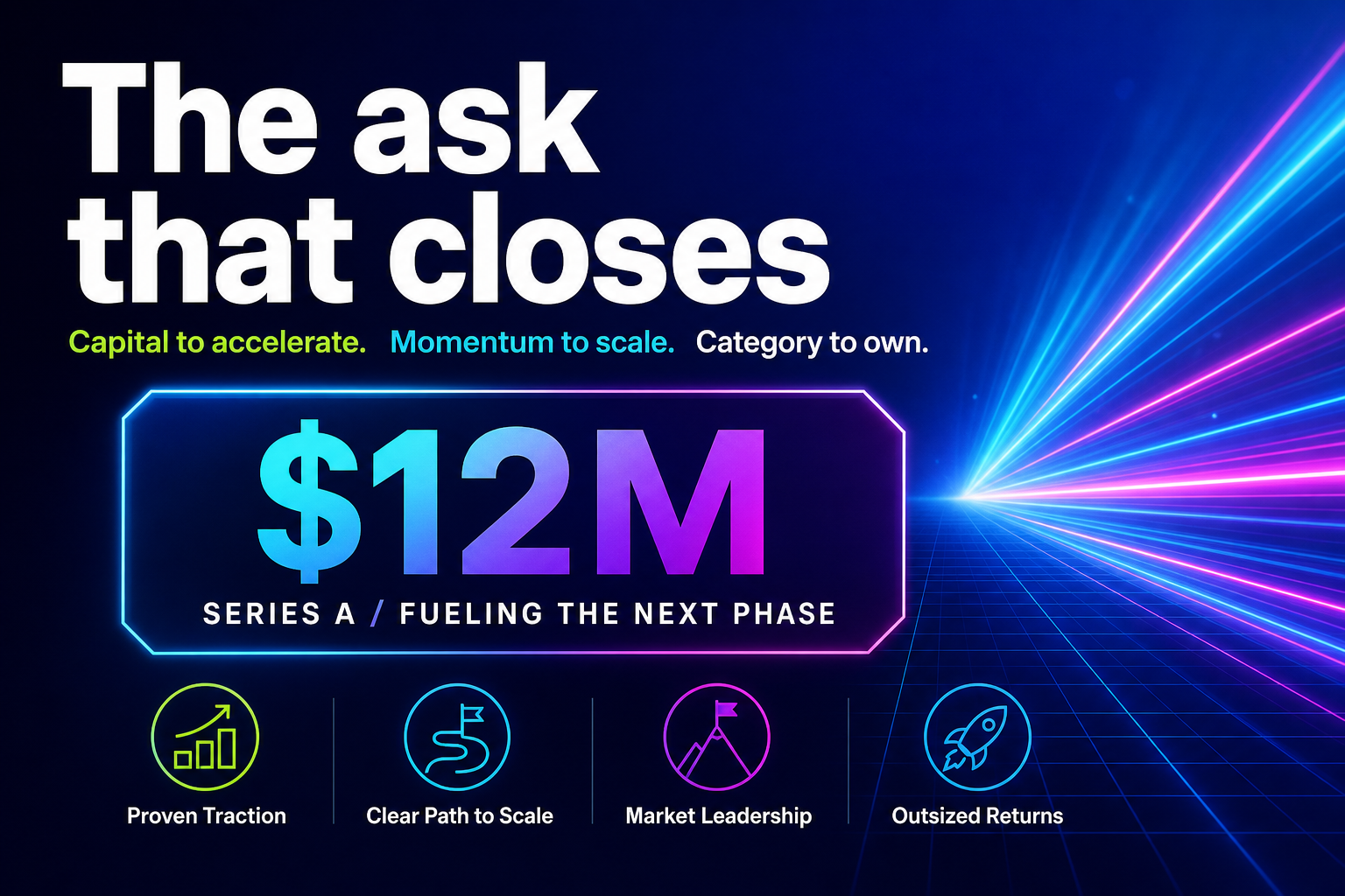 Vivid investor pitch cover slide
